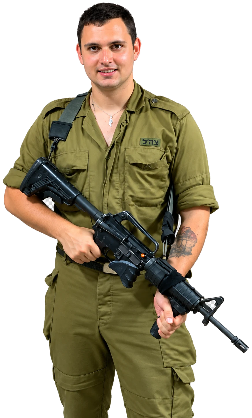 David Ezekeli during his technology service in Israel